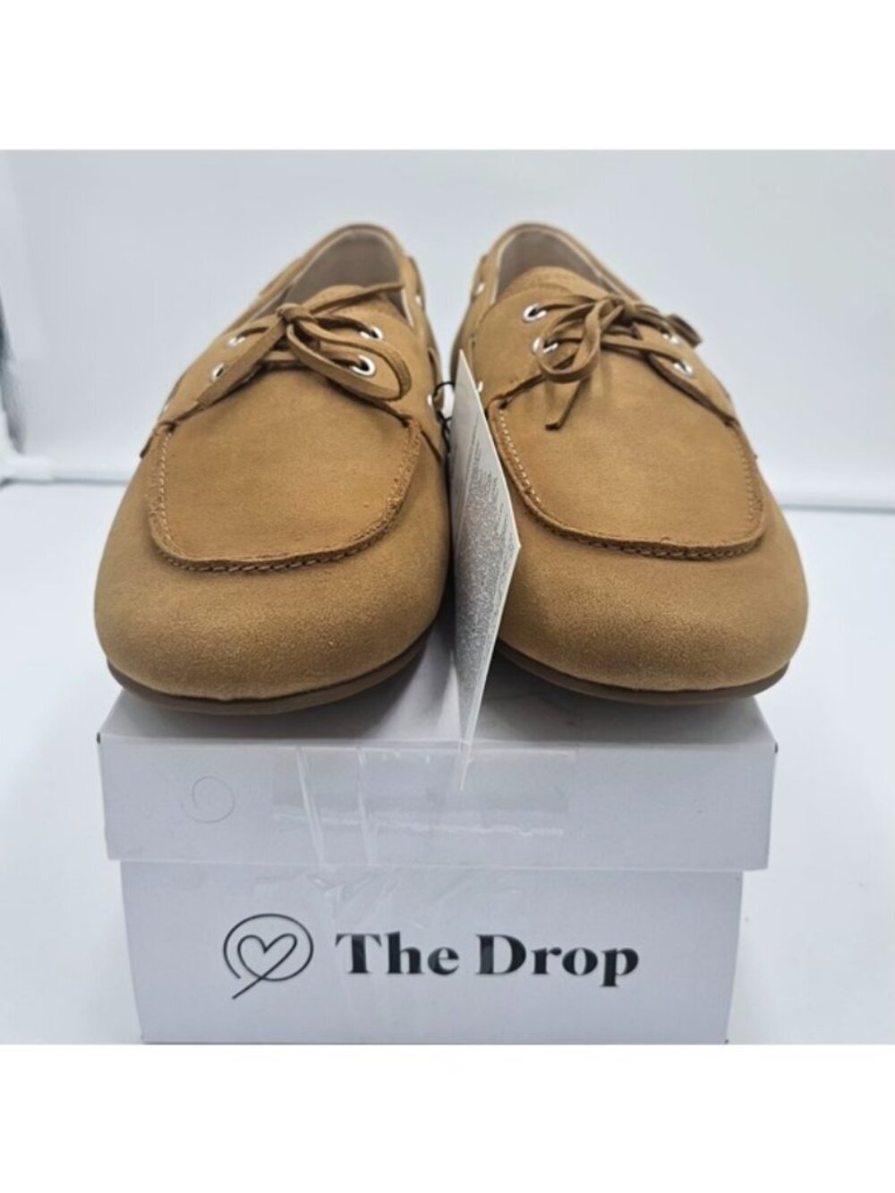 Women’s Monaco Boat Shoes | Size 11 | Cognac Vegan Leather Flats New in Box - Picture 3 of 10